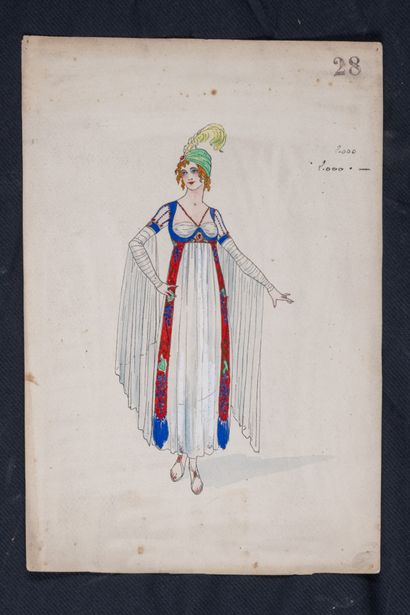 Igor SOKOLOFF (XIX-XX)
1 Outfit drawing....