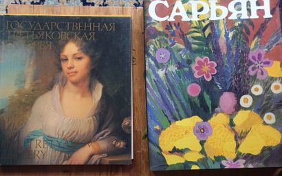 Set of ten books on Russian painting