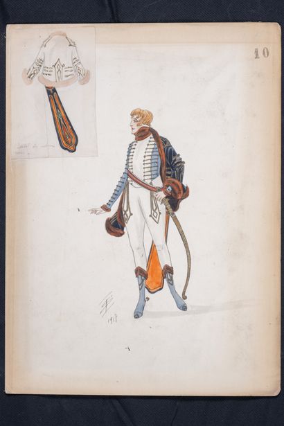 Igor SOKOLOFF (XIX-XX)
1 Outfit drawing....