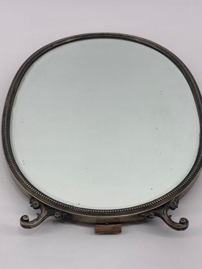 Autriche - Miroir de voyage en argent