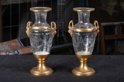 France fin XIXe - Style Louis XVI
Paire de...