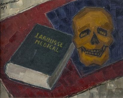 ARNOUDT 
Vanité au Larousse médical, 1957....