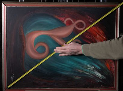 A.Philippe
Abstraction organique, 1969. Huile....