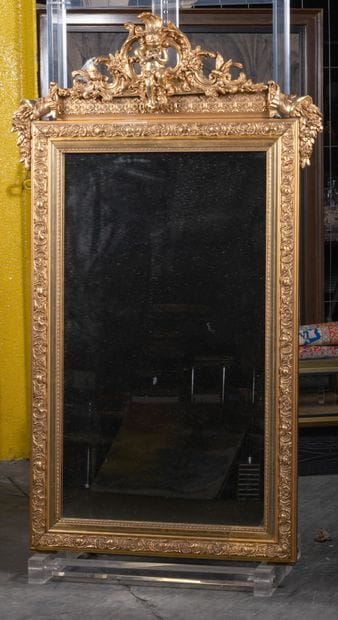 Miroir Napoléon III à l'amour flutiste. Une...