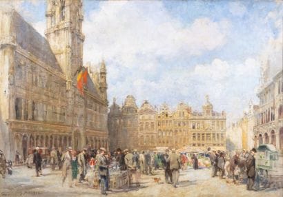 Jacques MADYOL (1871-1950) 
Grand place de...