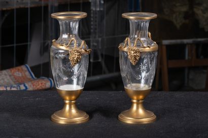 France fin XIXe - Style Louis XVI
Paire de...