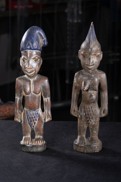 Ethnie Yoruba - Deux fétiches H. 26 et 27...