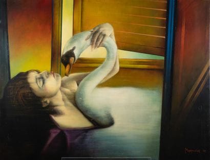 Erwin MACKOWIAK (1926-2006)
Léda, 1972. Huile...