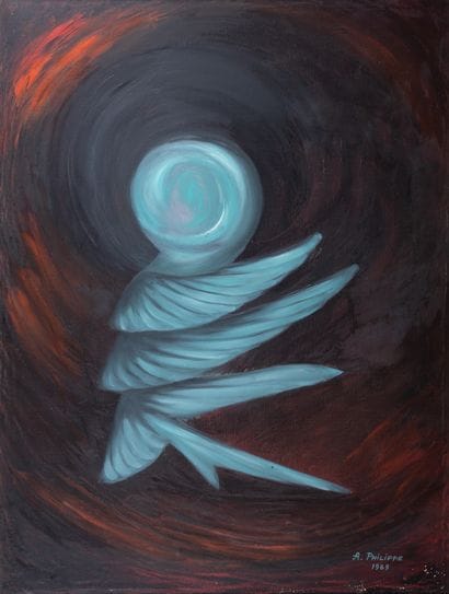 A.Philippe
Abstraction organique, 1969. Huile....