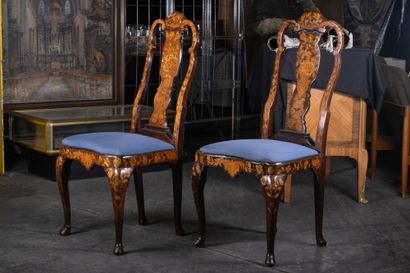 Hollande XVIIIe / XIXe
Paire de chaises à...