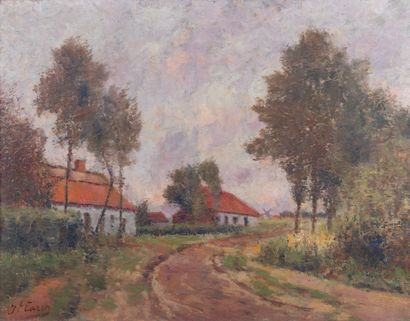 Joseph CARON (1866-1944)
Paysage en Campine...
