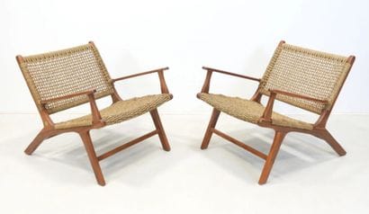 Olivier De Schrijver (1958)
Paire de fauteuils...