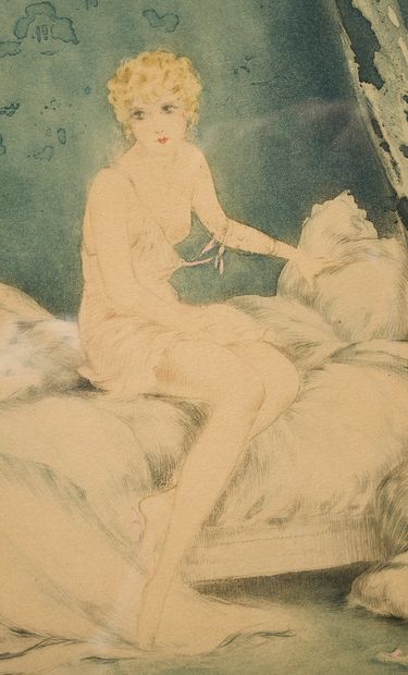 Louis ICART (1888–1950) 
Lithograph. Not...