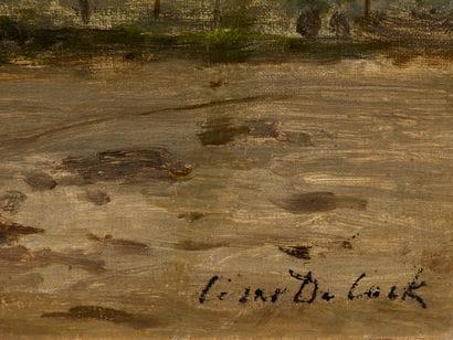 César DE COCK (1823-1904)
Glaneurs sur le...