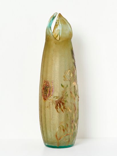 Emile GALLE (1846-1904)
Grand vase fuselé...