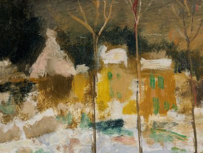 Albert SAVERYS (1886-1964)
Paysage d'hiver....