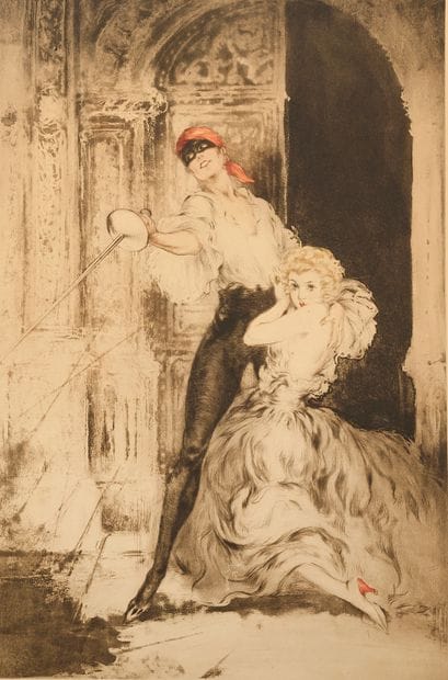 Louis ICART (1888–1950) 
Lithograph. Not...