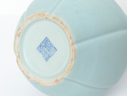 Chine - Marque Daoguang - 道光帝 
Vase coloquinte...