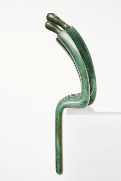 Sami BEN LULU (1957 - Israel) 
Couple. Bronze....