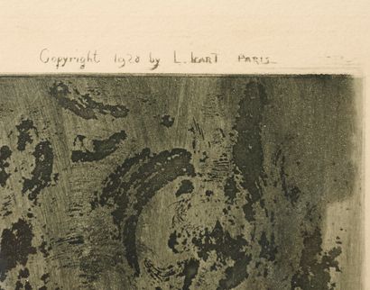 Louis ICART (1888-1950) 
Lithography.