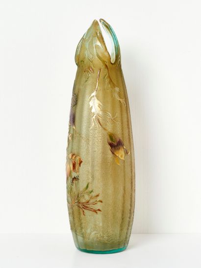 Emile GALLE (1846-1904)
Grand vase fuselé...