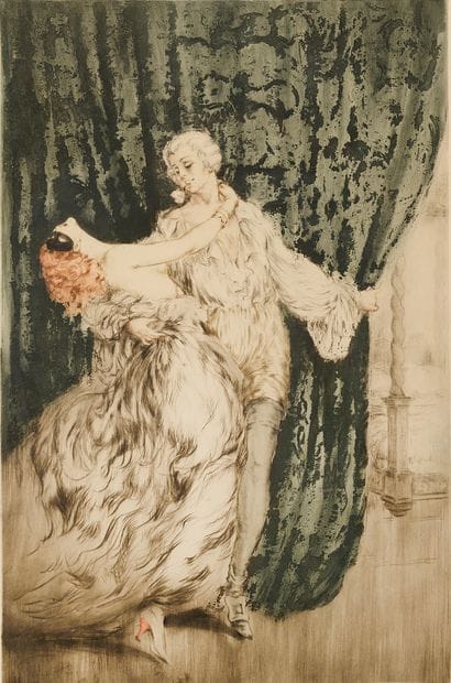 Louis ICART (1888-1950) 
Lithography.