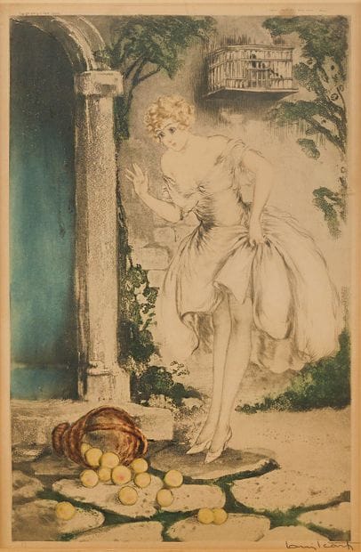 Louis ICART (1888-1950) 
Lithography.