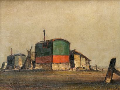 Piet LIPPENS (1890-1981)
La roulotte verte...
