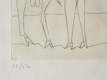 Pablo PICASSO (1881-1973) 
Le combat des...