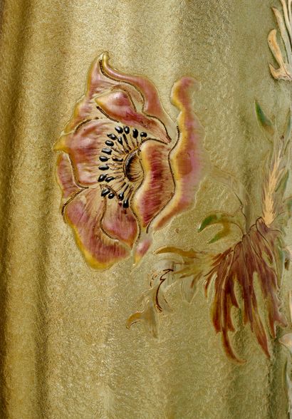 Emile GALLE (1846-1904)
Grand vase fuselé...