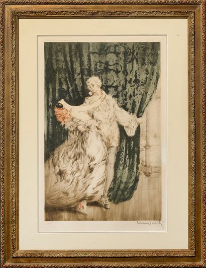 Louis ICART (1888-1950) 
Lithography.