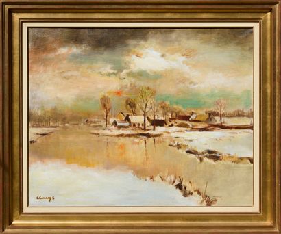 Albert CLAEYS (1889-1967)
Paysage d'hiver...