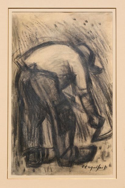 Hubert MALFAIT (1898-1971)
Paysan à la faucille....