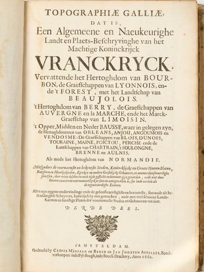 Casper Meriaen, Broer en Jan Appelaer, Topographia...