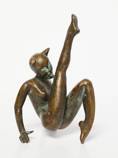 Bronze érotique
La femme chatte. Non visible...