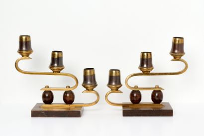 Jugend Stil - Art Déco
Paire de candélabres...