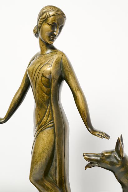 DECOUX - Art Déco
Belle, chienne et biche....
