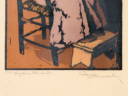 Roméo DUMOULIN (1883-1944)
Paysanne flamande....