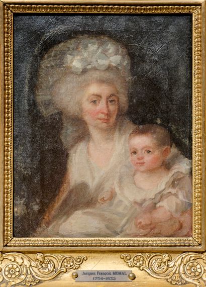 France, XVIIIe siècle.
Mère et son enfant....