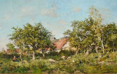 Isidore VERHEYDEN (1846-1905)
Paysage à la...