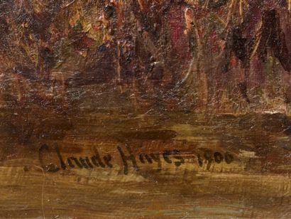 Claude HAYES (1852-1922) - Ecole anglaise.
Paysage...