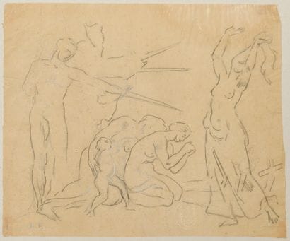 Albert CIAMBERLANI (1864-1956) 
Massacre....