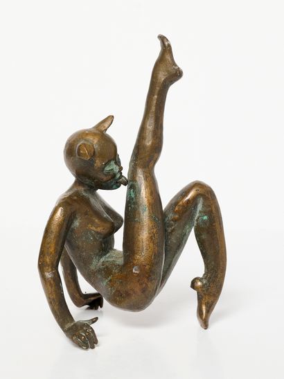 Bronze érotique
La femme chatte. Non visible...