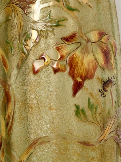 Emile GALLE (1846-1904)
Grand vase fuselé...