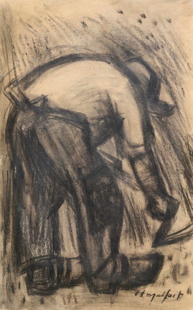 Hubert MALFAIT (1898-1971)
Paysan à la faucille....