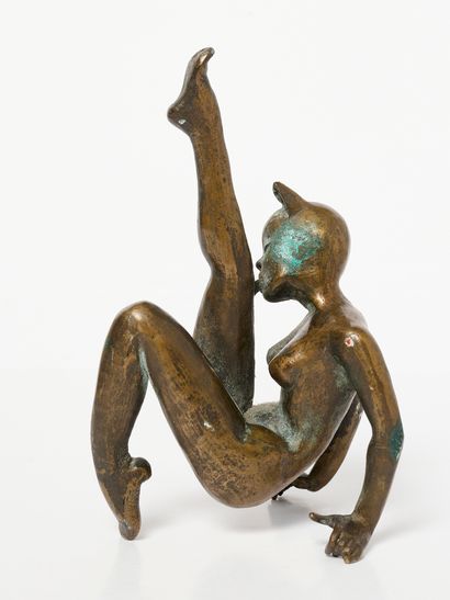 Bronze érotique
La femme chatte. Non visible...