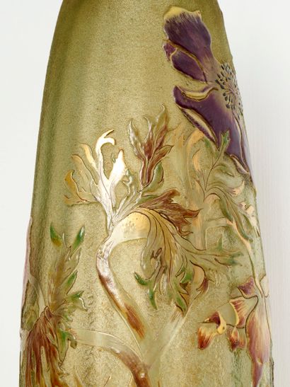 Emile GALLE (1846-1904)
Grand vase fuselé...