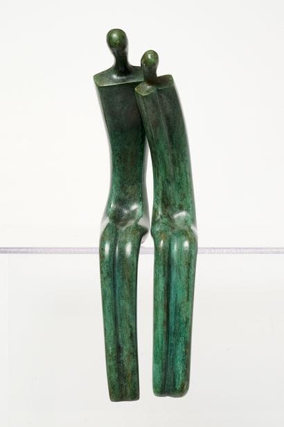 Sami BEN LULU (1957 - Israel) 
Couple. Bronze....