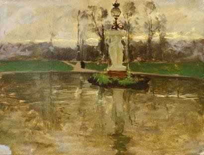 Ecole allemande ou Française
Fontaine réverbère...