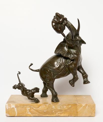 Bronze animalier
Eléphant combattant contre...